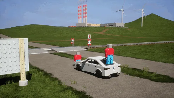 Watch out for flying cars. — постройка сообщества Brick Rigs