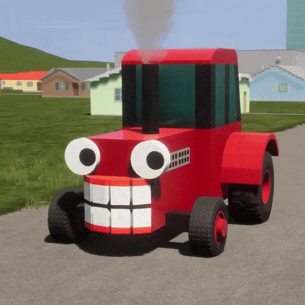 Cartoon Tractor — постройка сообщества Brick Rigs