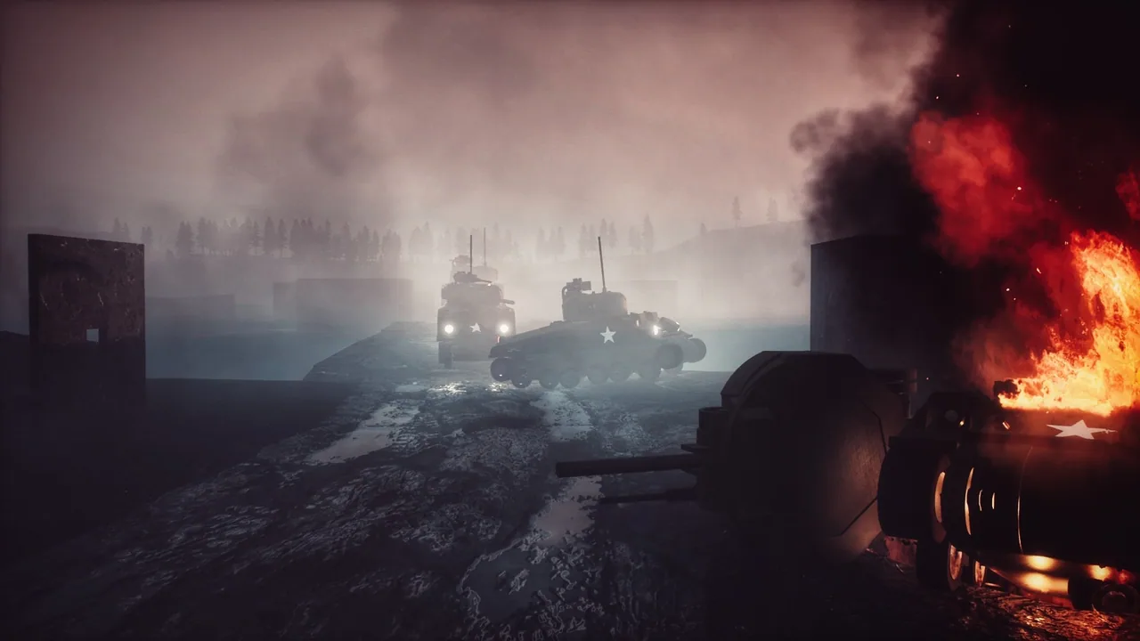 Shermans approach a town where one of theirs has already been destoyed — постройка сообщества Brick Rigs