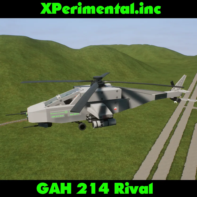 My second attack helicopter "GAH 214 Rival" — постройка сообщества Brick Rigs